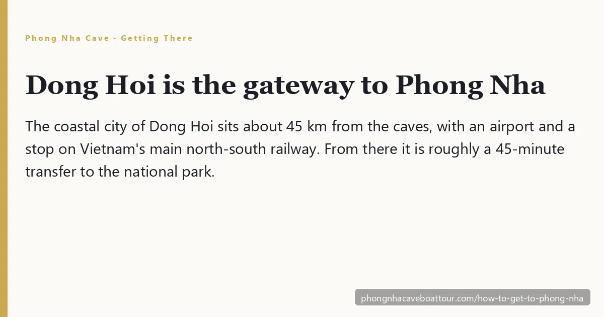 How to get to Phong Nha — Dong Hoi railway and the road west to Phong Nha-Kẻ Bàng National Park, Quảng Bình, Vietnam
